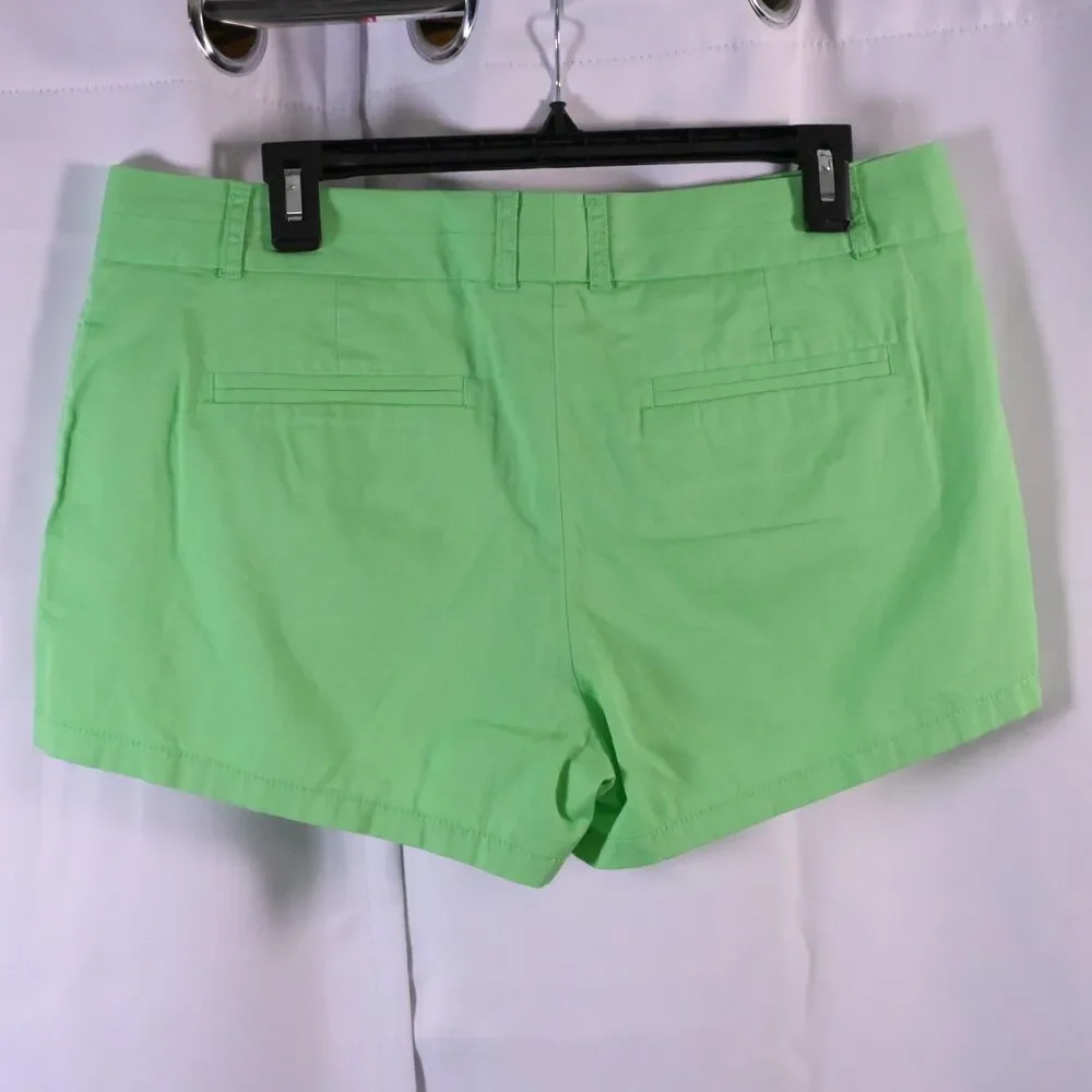 J Crew Womens 10 35x3 Green Broken-In Cotton‎ Chino Shorts - Picture 2 of 6